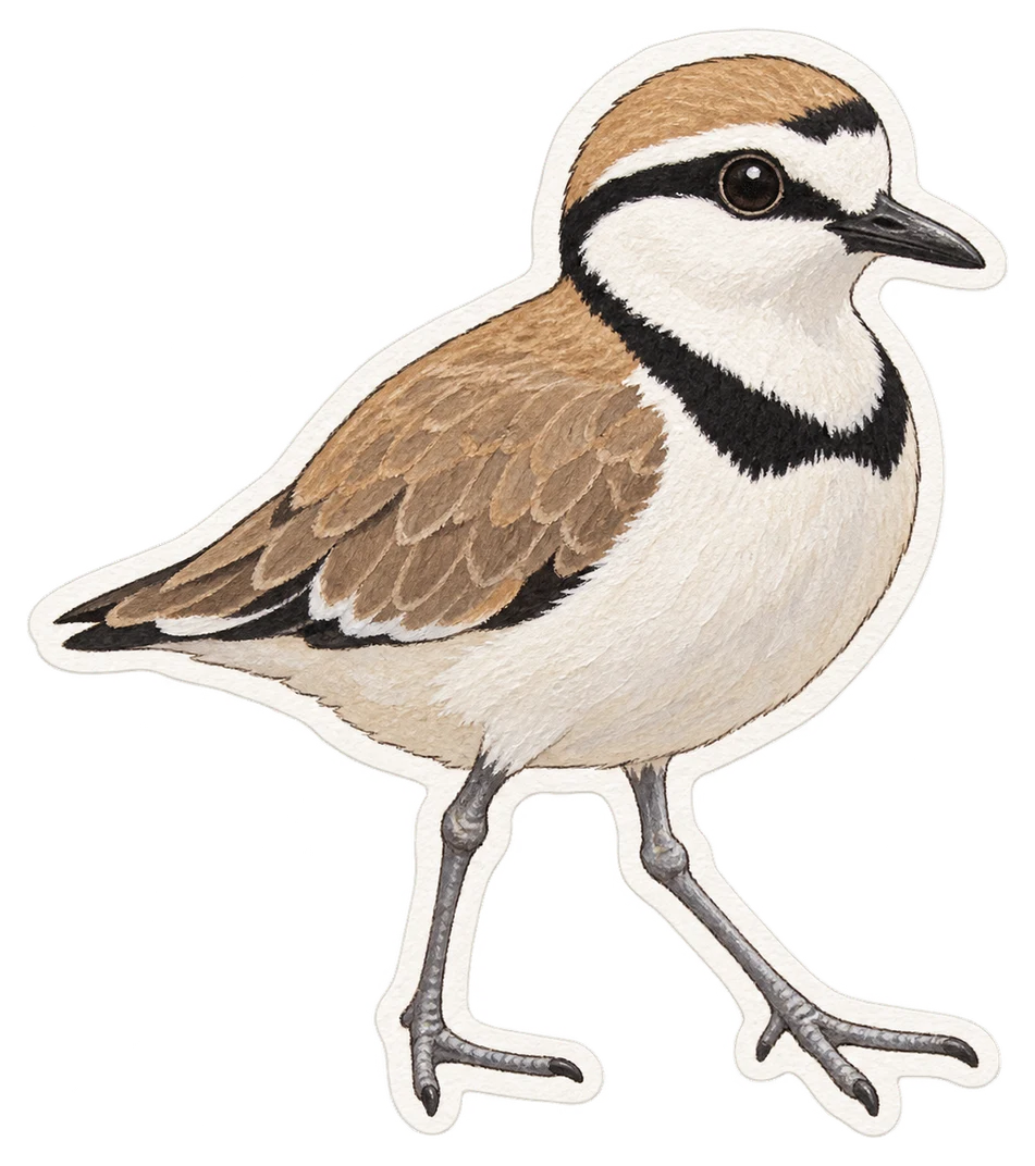 Le pluvian fluviatile (Pluvianus aegyptius)