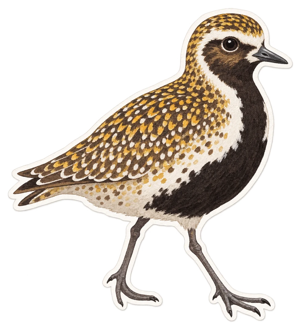 Le pluvier doré (Pluvialis apricaria)
