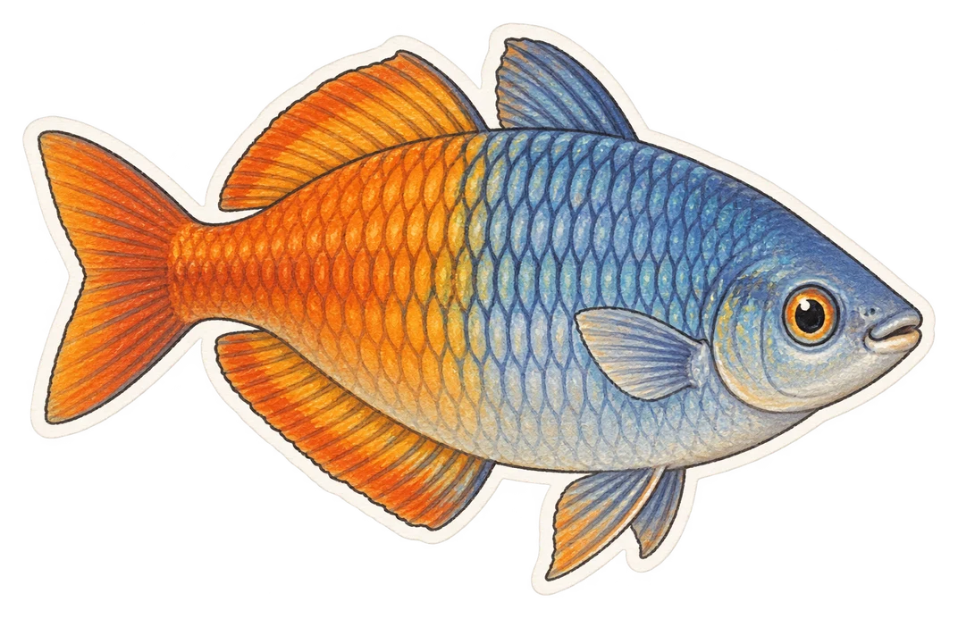 Le poisson arc-en-ciel de Boeseman (Melanotaenia boesemani)
