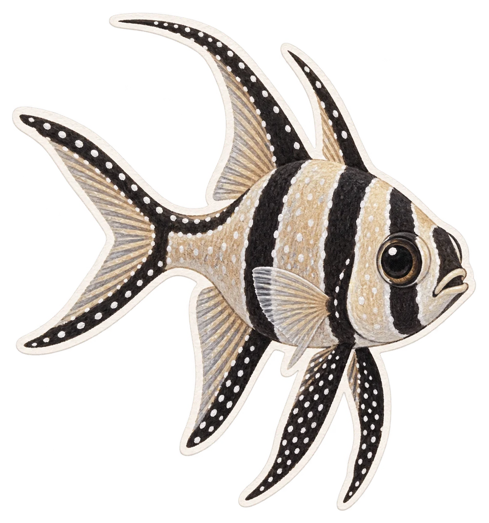 Le poisson-cardinal de Banggai (Pterapogon kauderni)