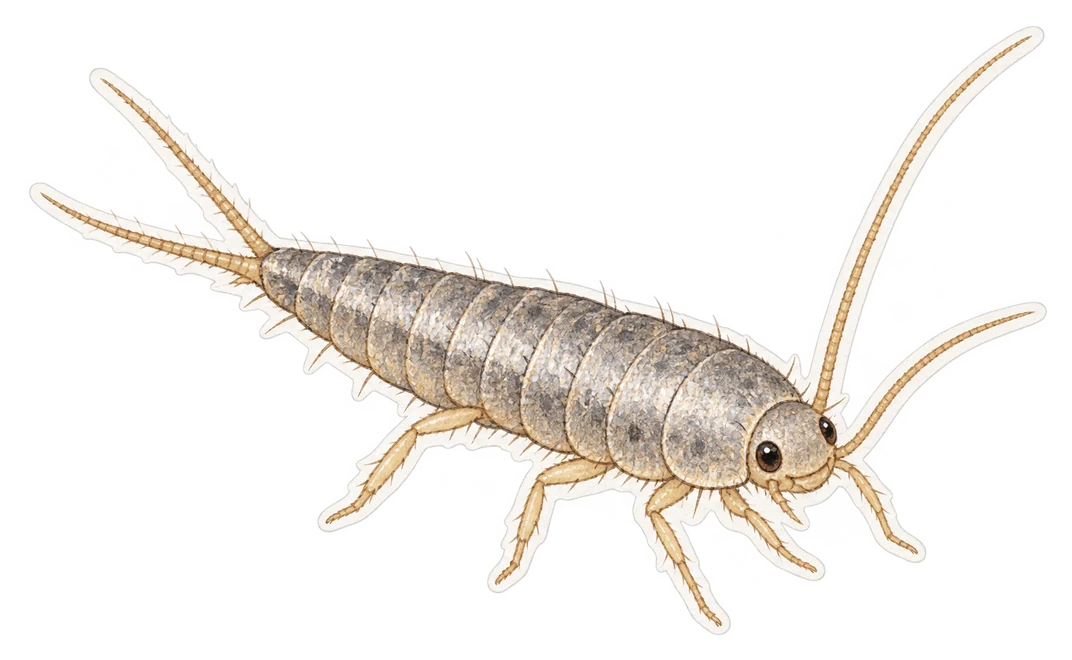 Le poisson d'argent (Lepisma saccharina)