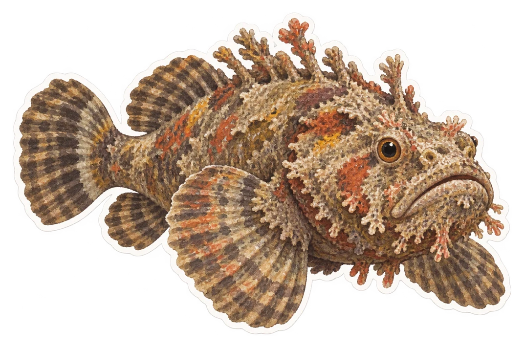 Le poisson-pierre (Synanceia verrucosa)