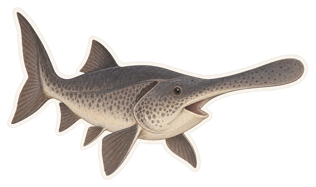 Le polyodon spatule (Polyodon spathula)