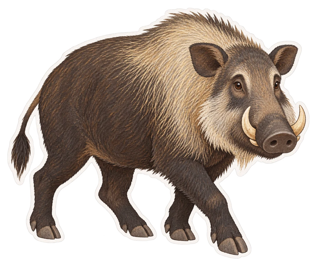 Le porc géant des forêts (Hylochoerus meinertzhageni)