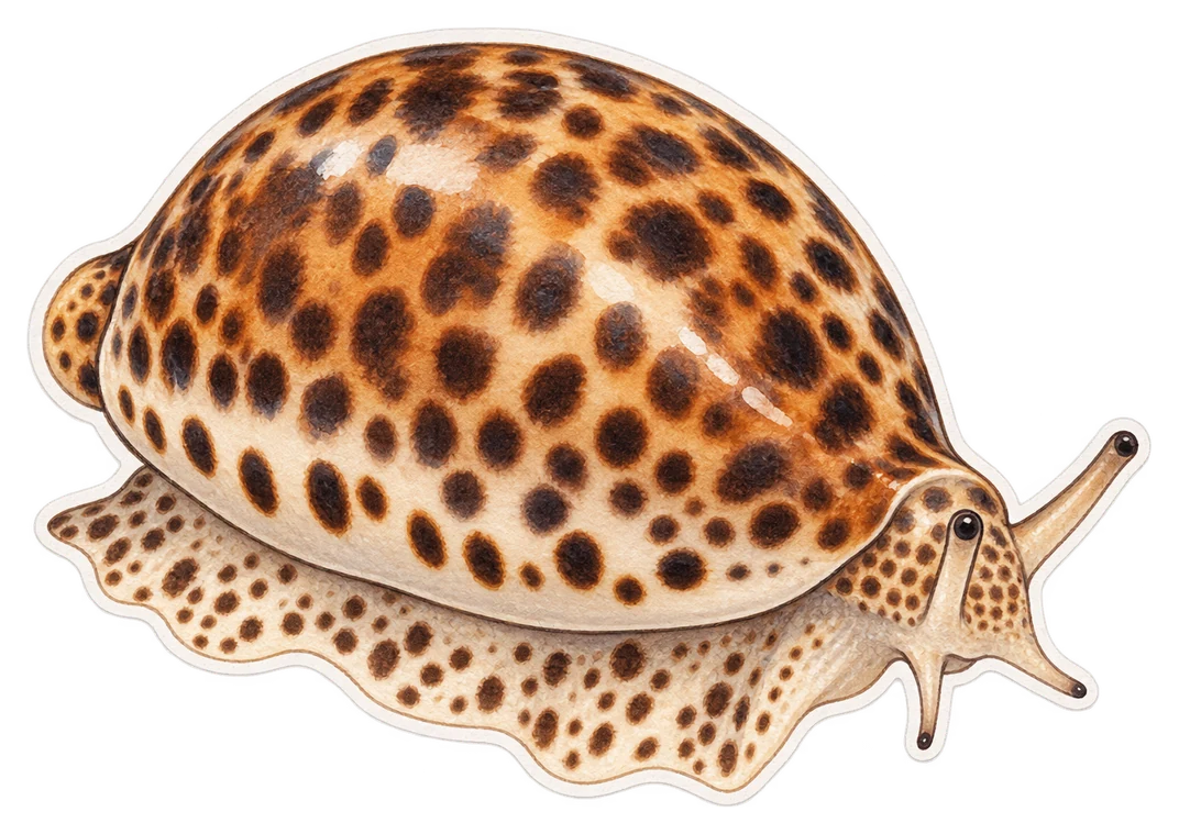 La porcelaine tigre (Cypraea tigris)