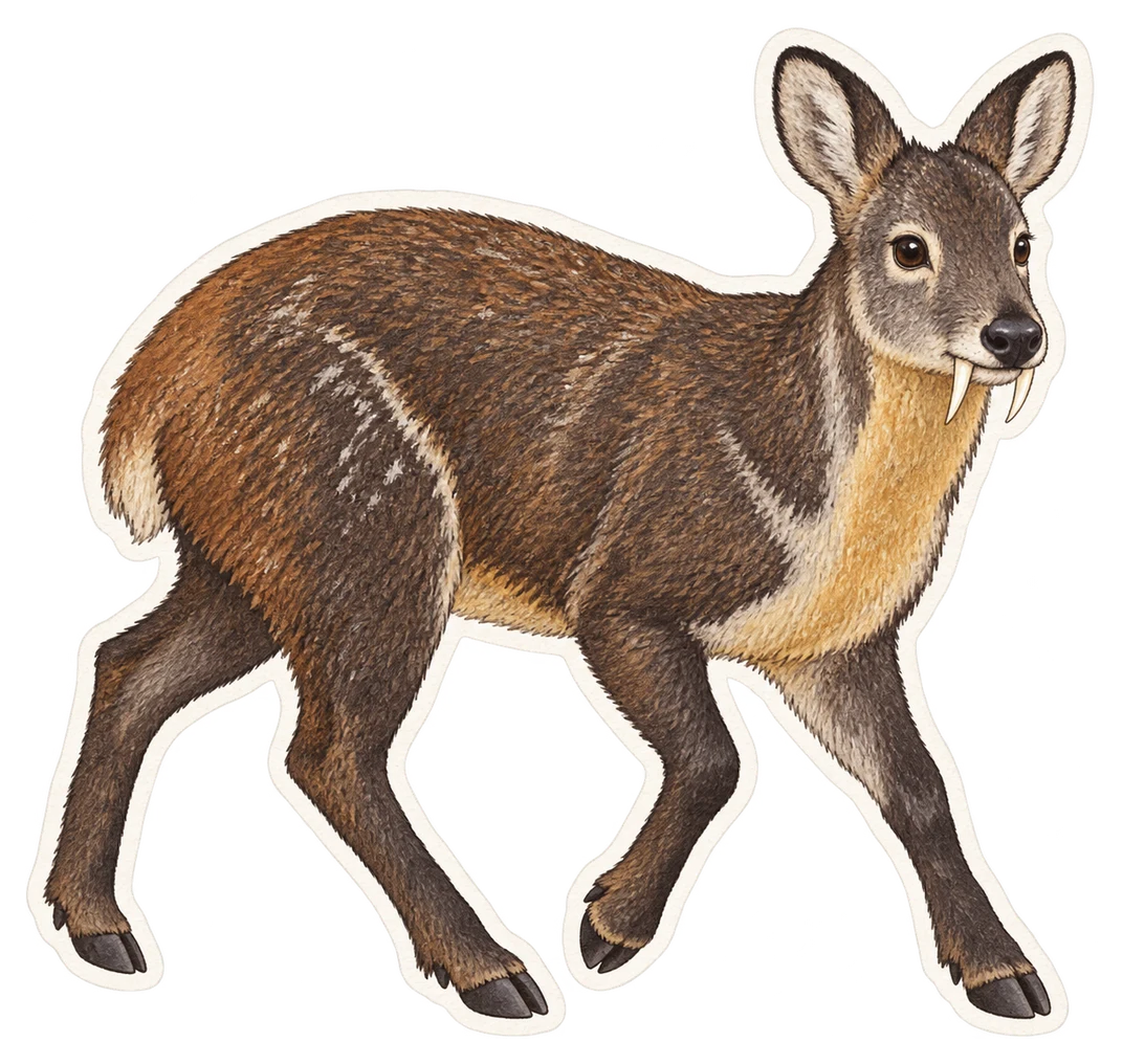 Le porte-musc alpin (Moschus chrysogaster)