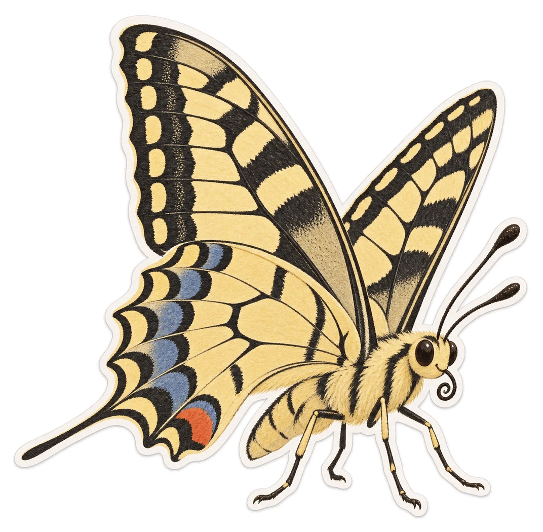 Le porte-queue érémicole (Papilio saharae)