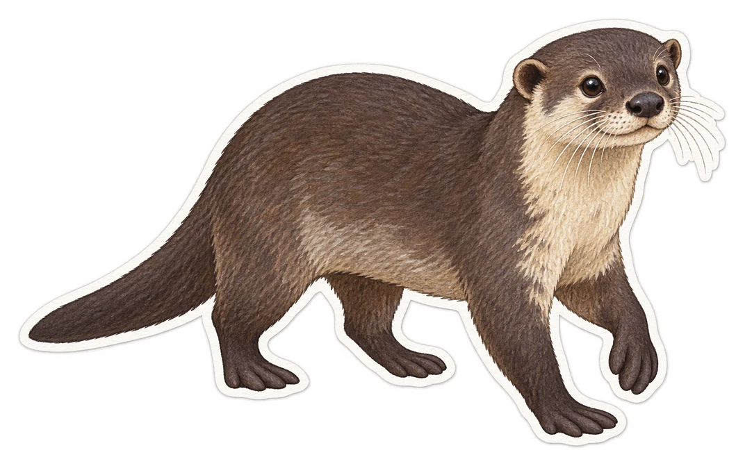 Le potamogale du Congo (Potamogale velox)