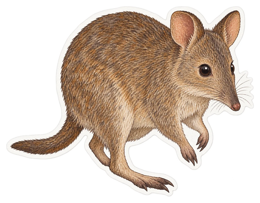 Le potoroo de Gilbert (Potorous gilbertii)