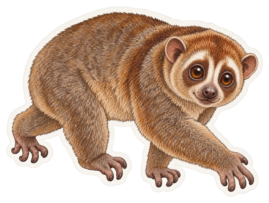 Le potto (Perodicticus potto)