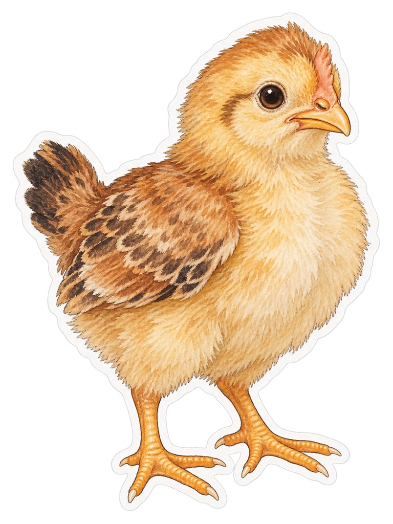 Le petit de la poule domestique
