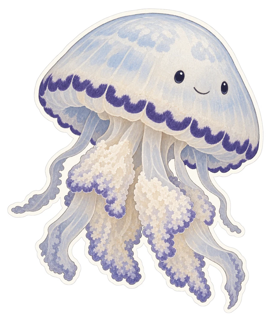 Le poumon de mer (Rhizostoma pulmo)
