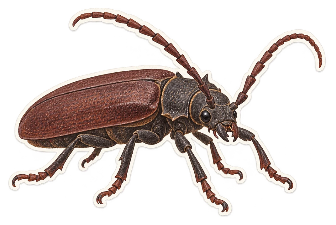 Le prione tanneur (Prionus coriarius)