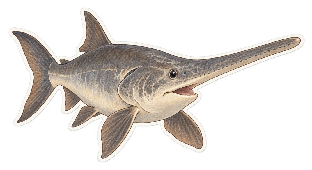 L'espadon chinois (Psephurus gladius)
