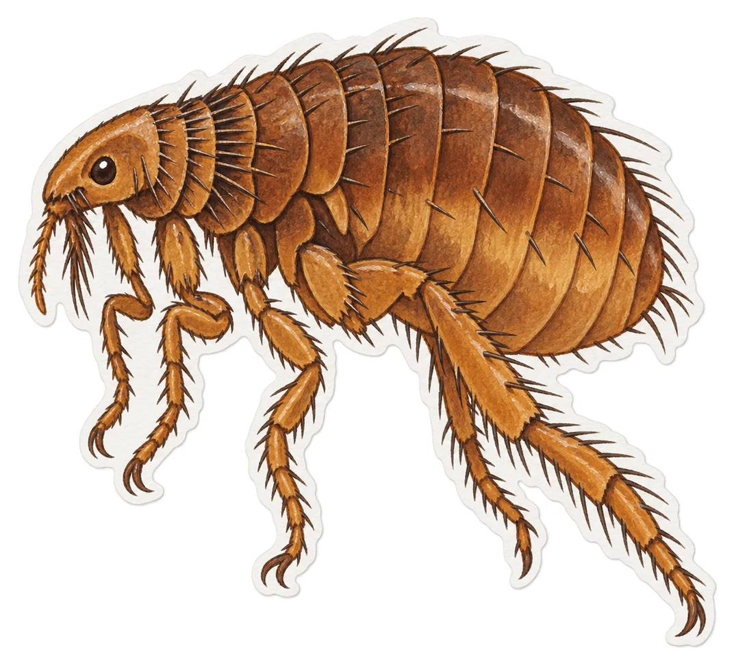 La puce du chien (Ctenocephalides canis)