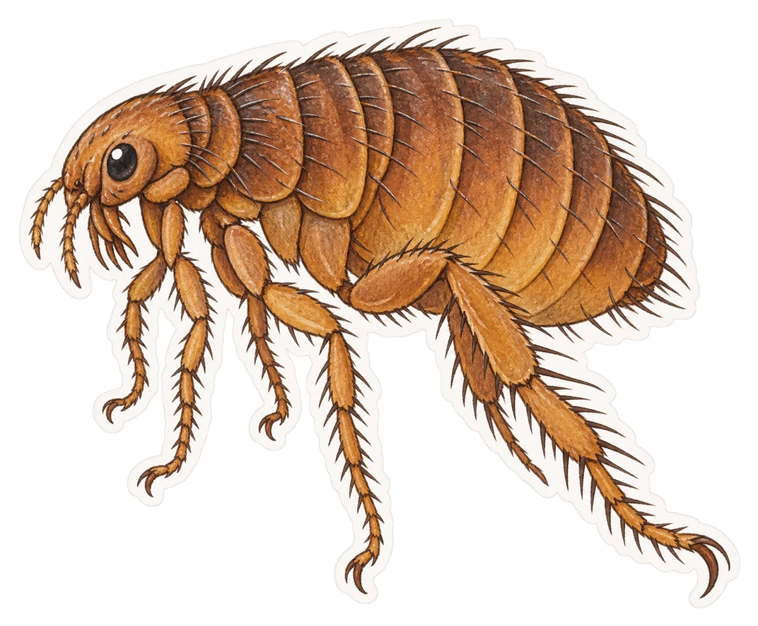 La puce humaine (Pulex irritans)
