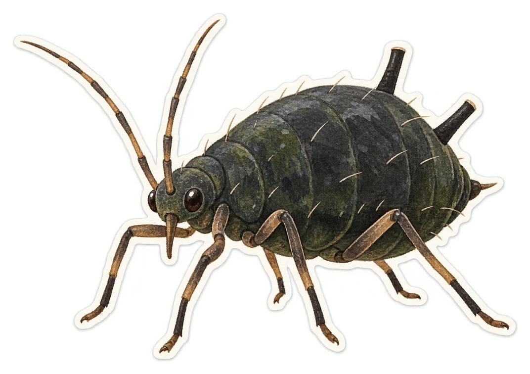 Le puceron noir de la fève (Aphis fabae)