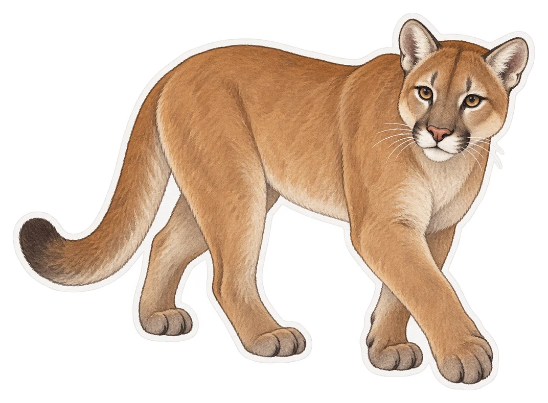 Le puma (Puma concolor)