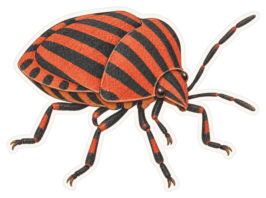 La punaise arlequin (Graphosoma italicum)