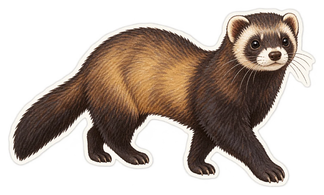 Le putois d'Europe (Mustela putorius)