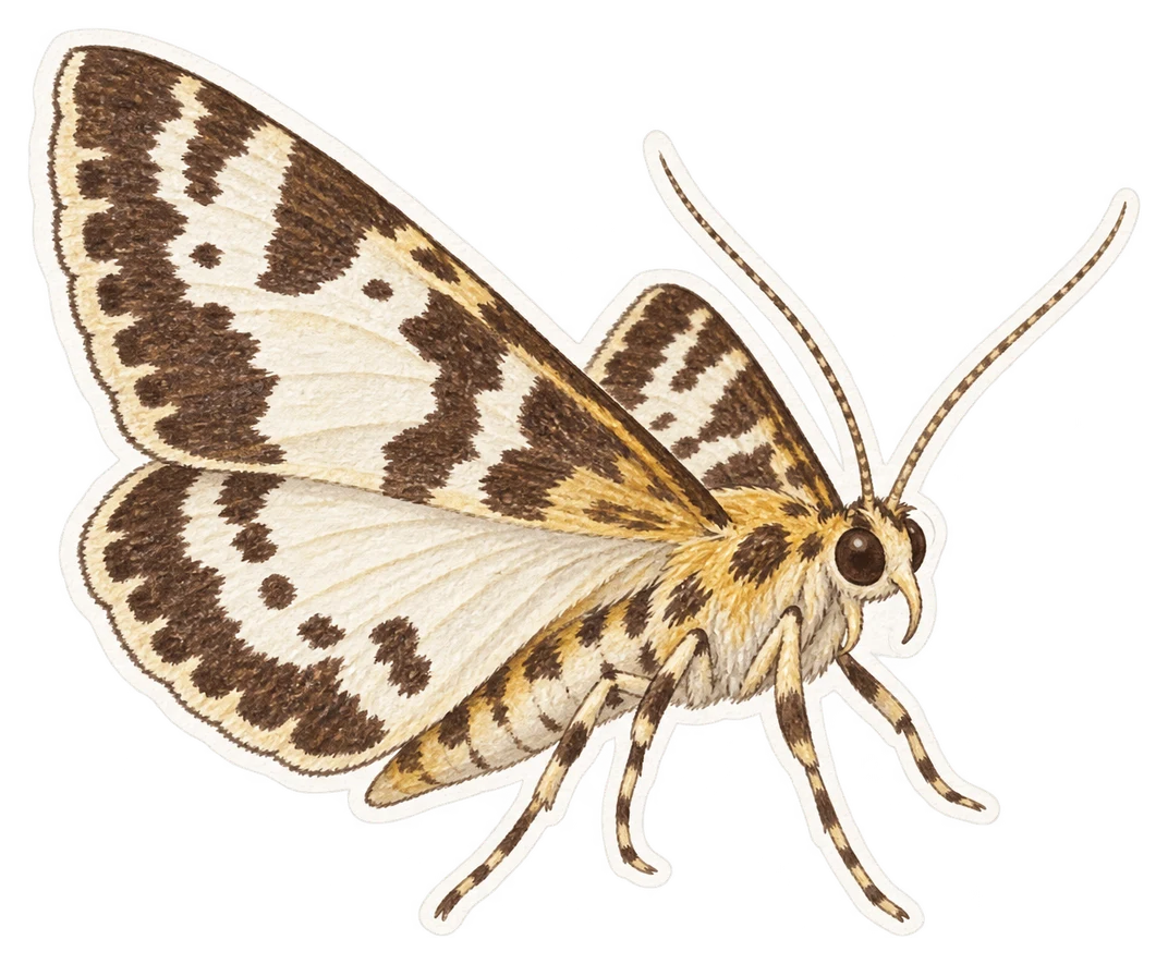 La pyrale de l’ortie (Anania hortulata)