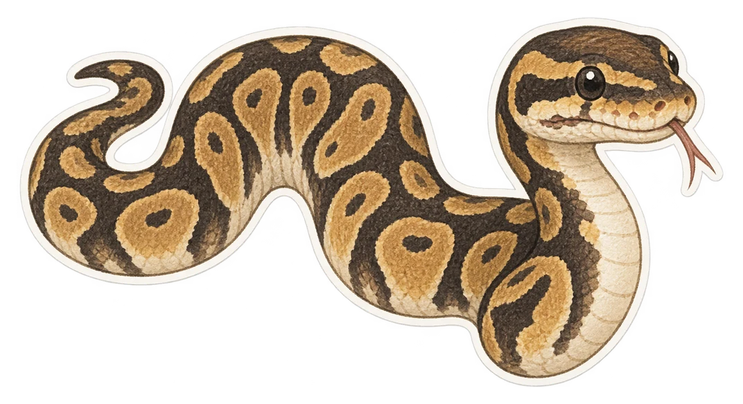 Le python royal (Python regius)