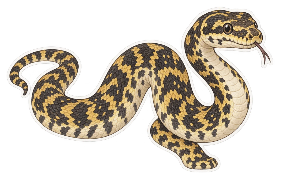 Le python tapis (Morelia spilota)