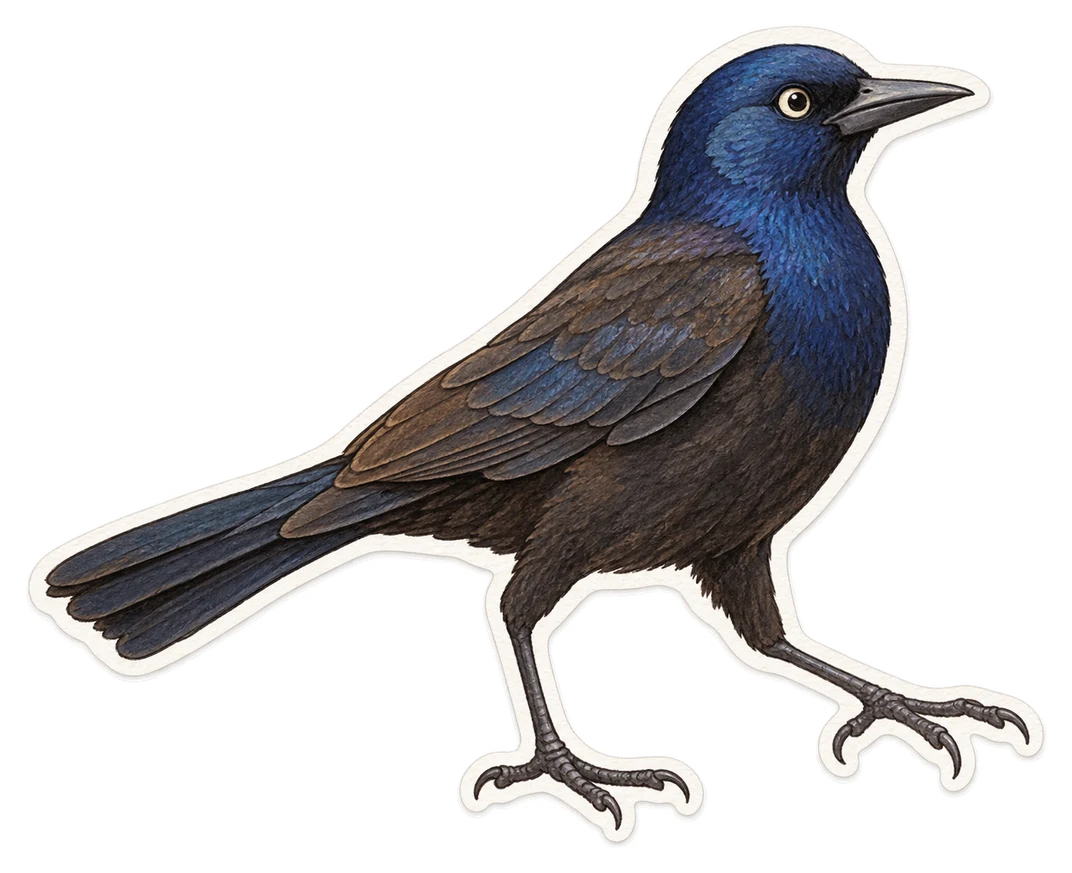 Le quiscale de Brewer (Euphagus cyanocephalus)