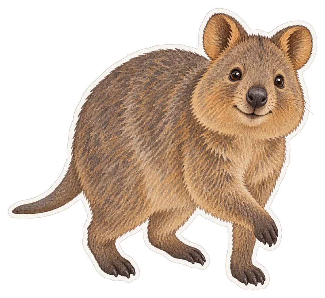 Le quokka (Setonix brachyurus)