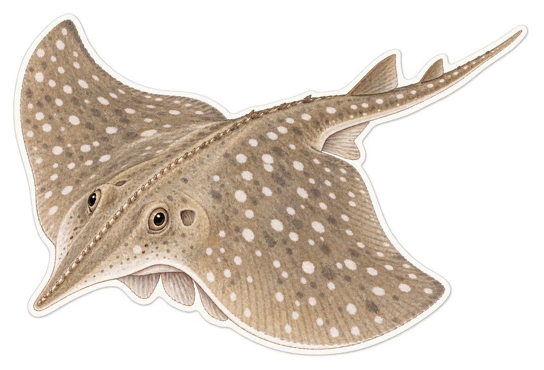 La raie blanche (Rostroraja alba)