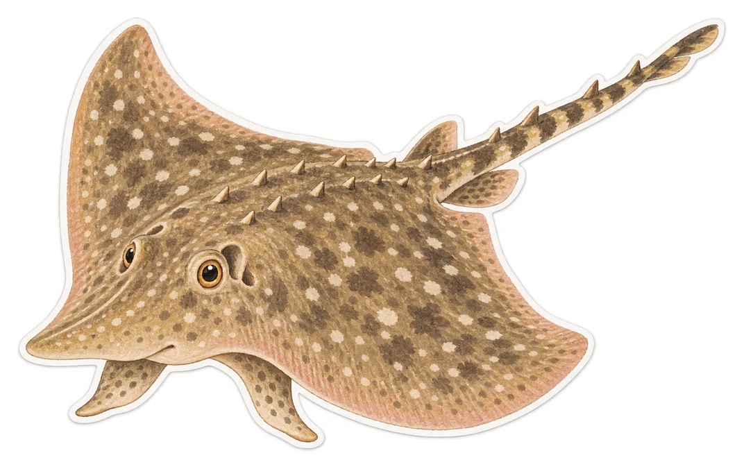 La raie lisse (Raja brachyura)