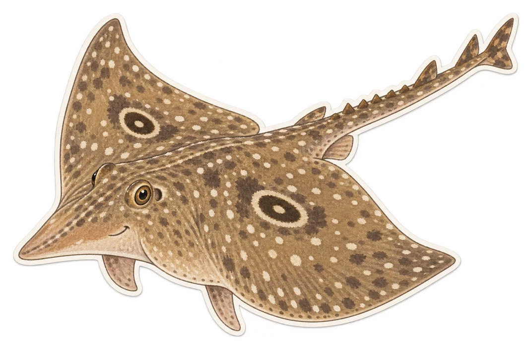 La raie miroir (Raja miraletus)