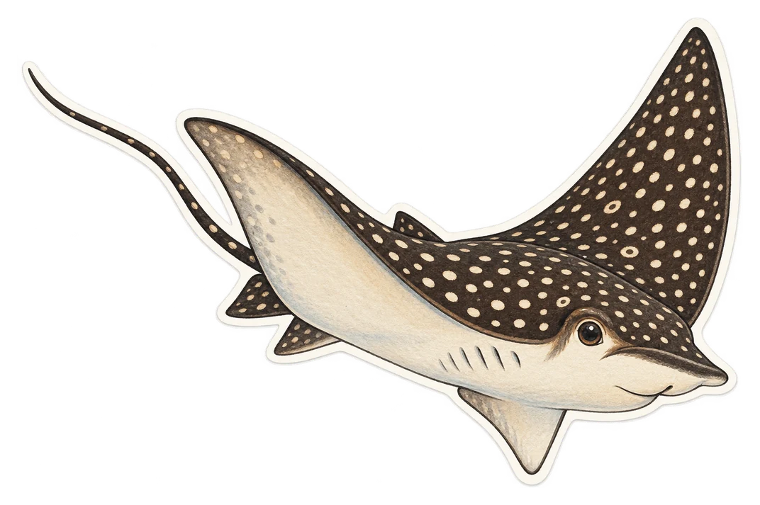 La raie tachetée (Aetobatus narinari)