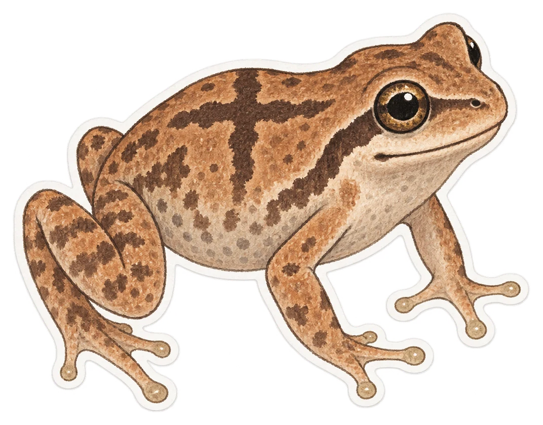 La rainette crucifère (Pseudacris crucifer)