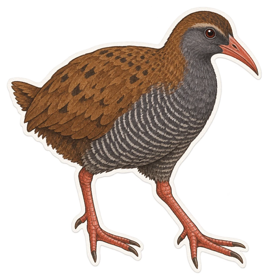 Le râle de La Réunion (Dryolimnas augusti)