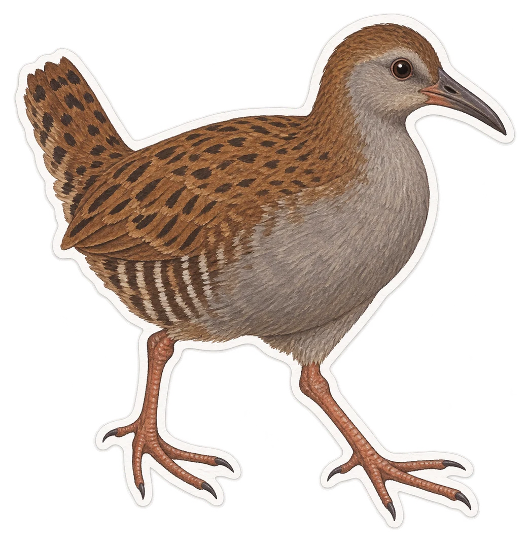 Le râle de Sainte-Hélène (Aphanocrex podarces)