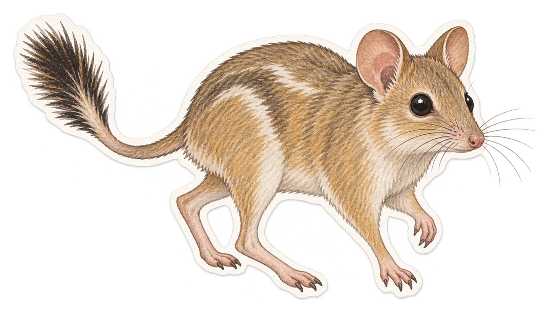 Le rat à nid de brindilles nain (Leporillus apicalis)