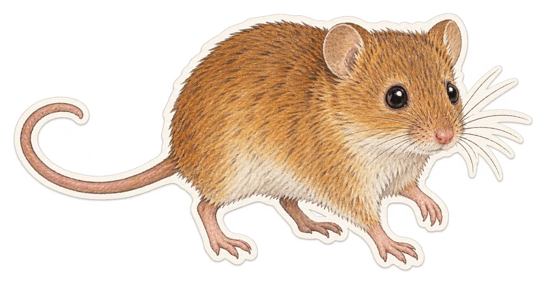 Le rat des moissons (Micromys minutus)