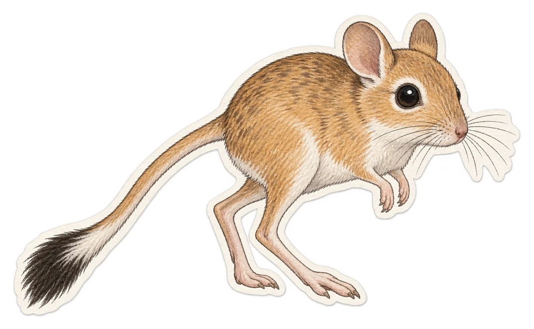 Le rat-kangourou du désert (Dipodomys deserti)