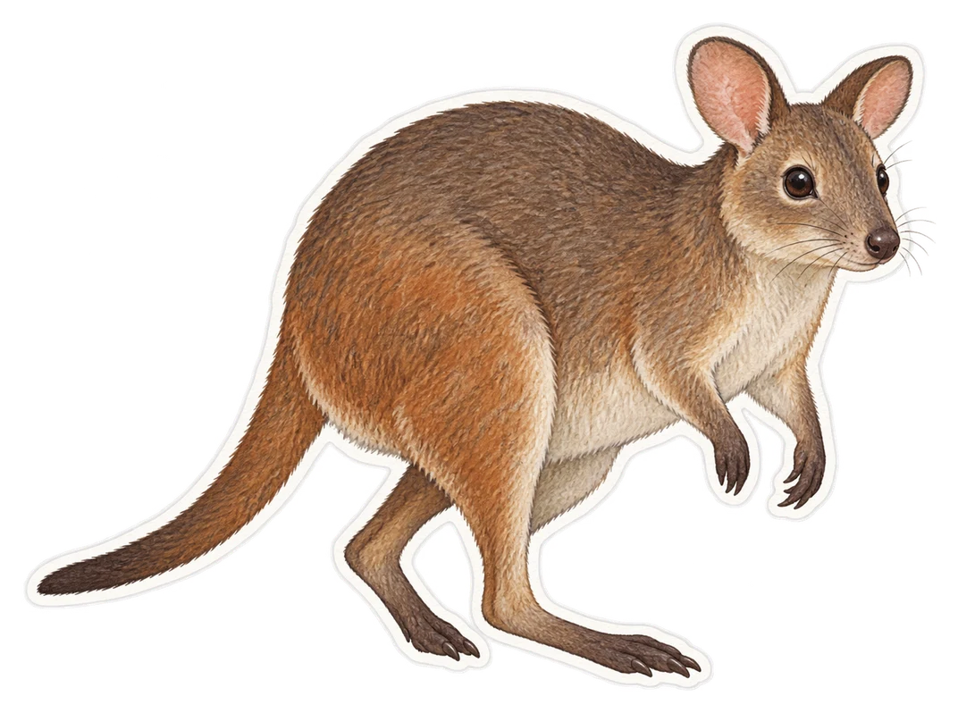 Le rat-kangourou musqué (Hypsiprymnodon moschatus)