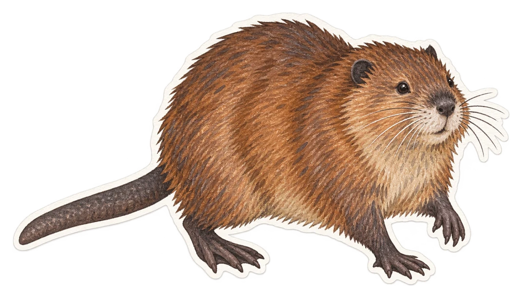 Le rat musqué (Ondatra zibethicus)