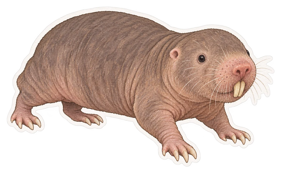 Le rat-taupe de Damaraland (Fukomys damarensis)