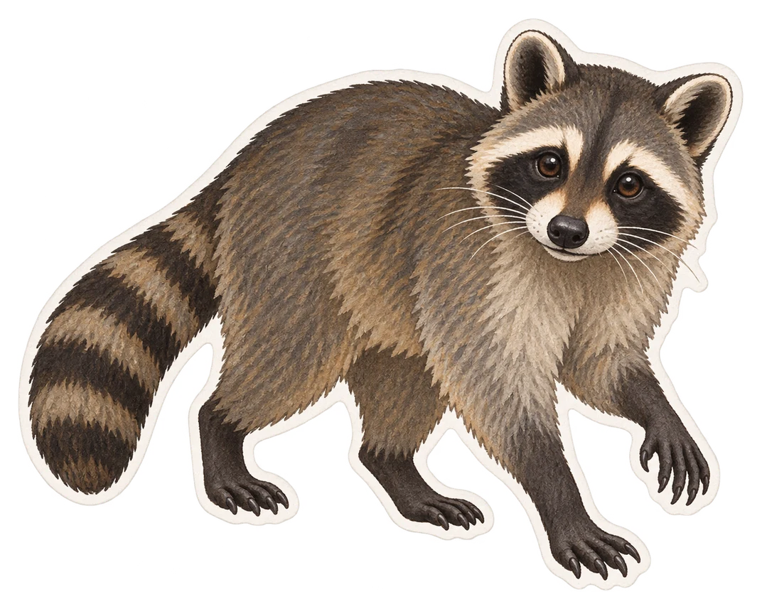 Le raton crabier (Procyon cancrivorus)