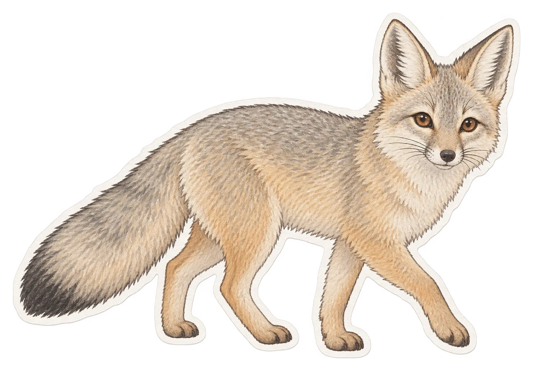 Le renard corsac (Vulpes corsac)