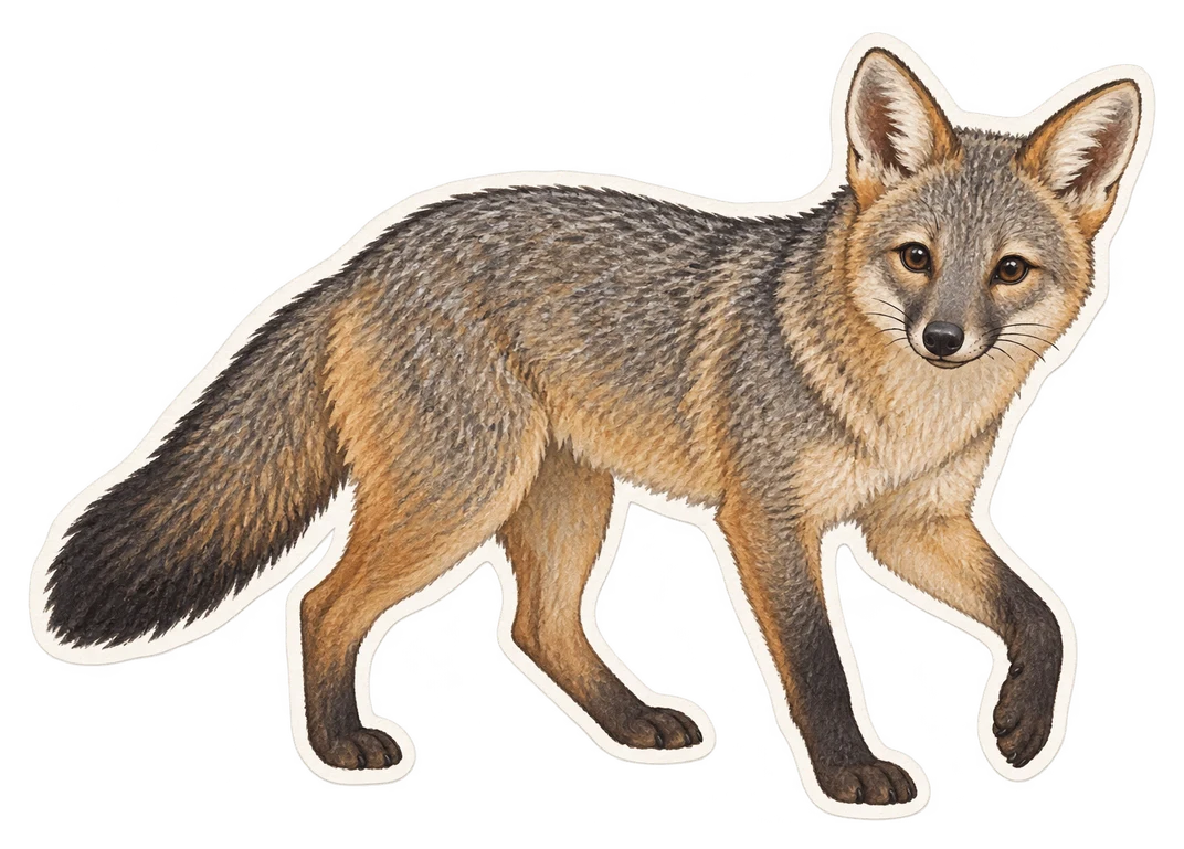 Le renard crabier (Cerdocyon thous)