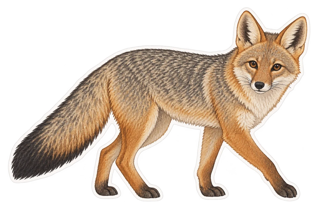 Le renard d'Aszara (Lycalopex gymnocercus)