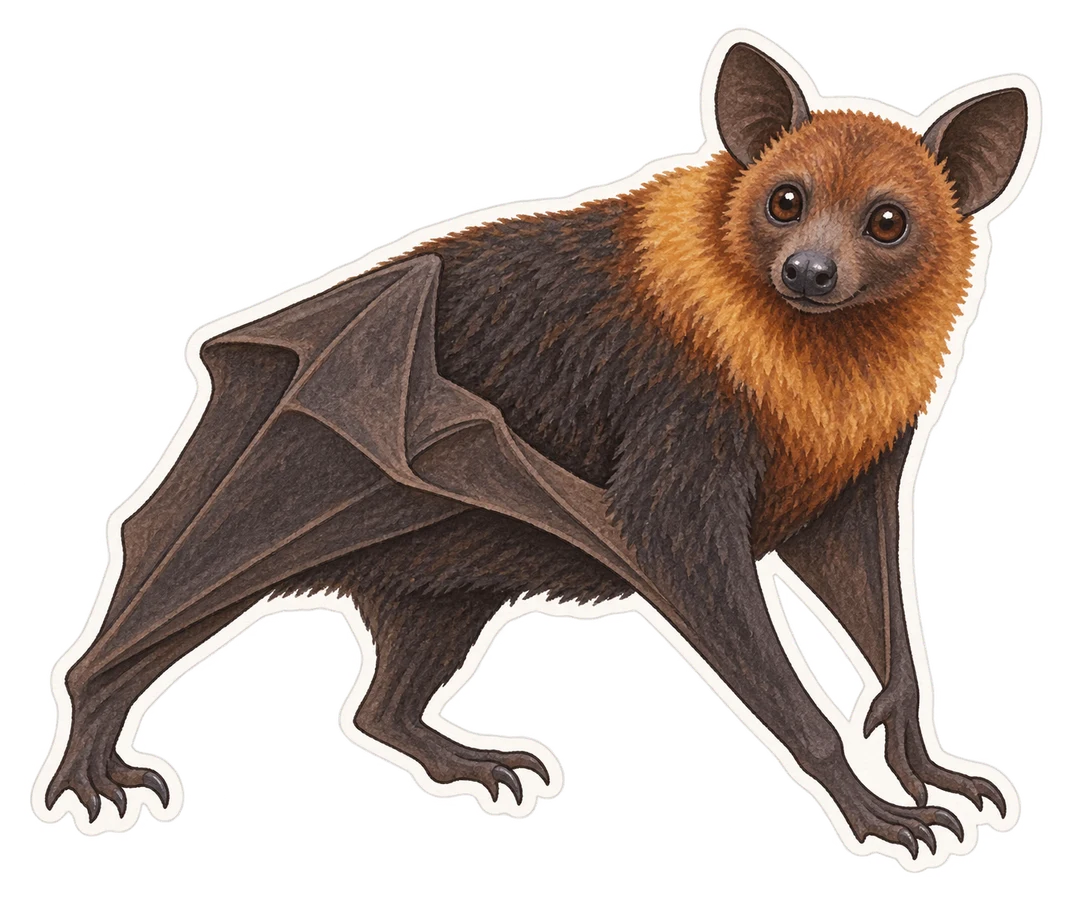 Le renard volant de Guam (Pteropus tokudae)