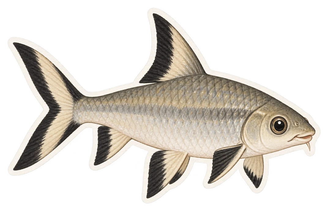 Le requin-bala (Balantiocheilos melanopterus)