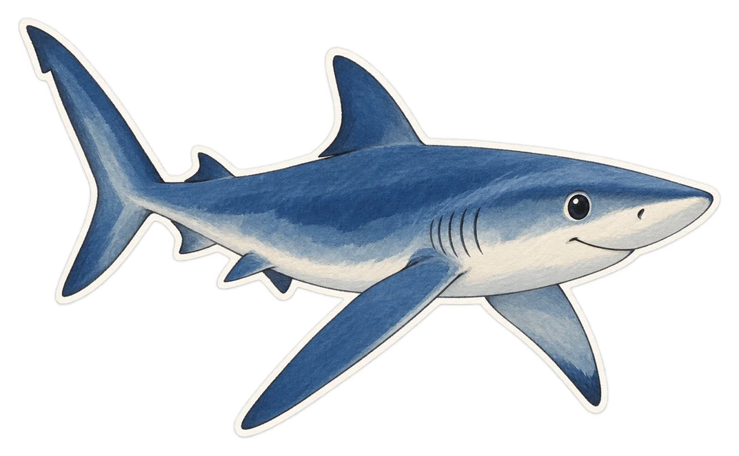 Le requin bleu (Prionace glauca)