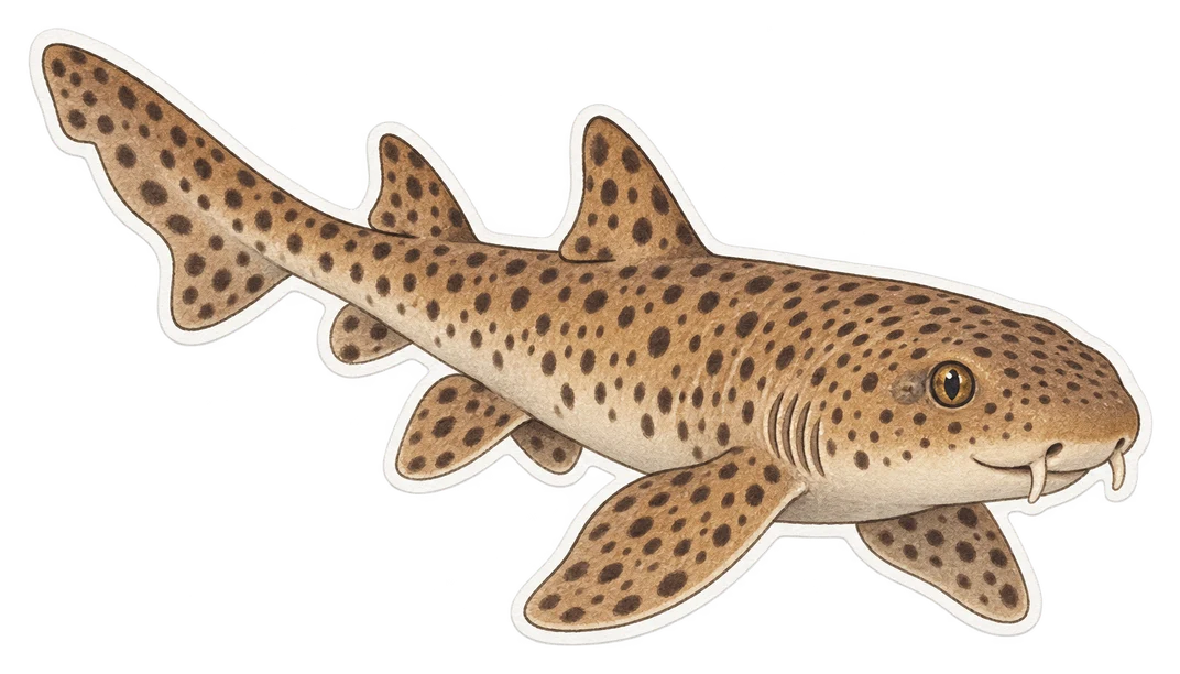 Le requin-chabot à bandes brunes (Chiloscyllium punctatum)